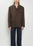 Harris Tweed Boxy Tailored Jacket