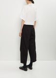 Cotton Side Dart Untrimmed Pants