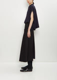 Cotton Front Panel Pocket Skirt