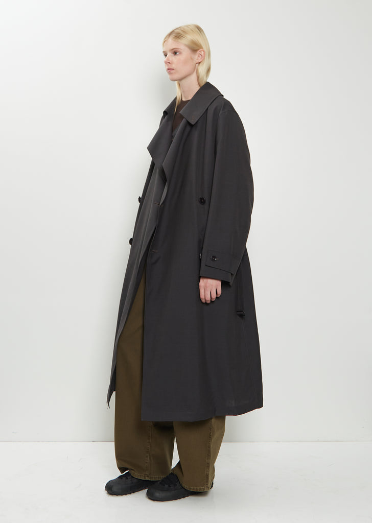 Detachable Lining Wool Trench Coat