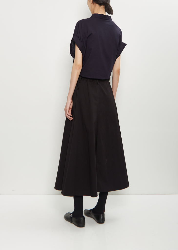 Cotton Front Panel Pocket Skirt