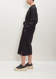 Drome Cotton Shirt Dress — Black