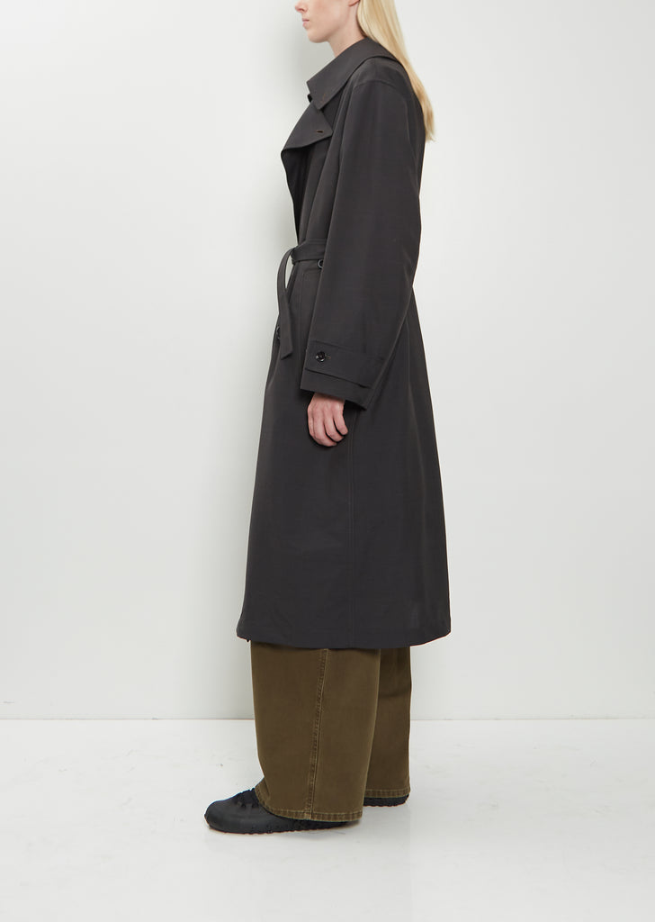 Detachable Lining Wool Trench Coat