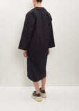 Drome Cotton Shirt Dress — Black