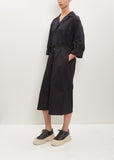 Drome Cotton Shirt Dress — Black