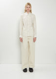 Cotton Denim Large Pants — Denim Snow Clay