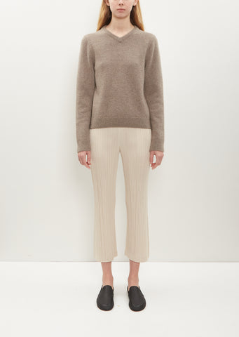 Pleated Crop Pants
