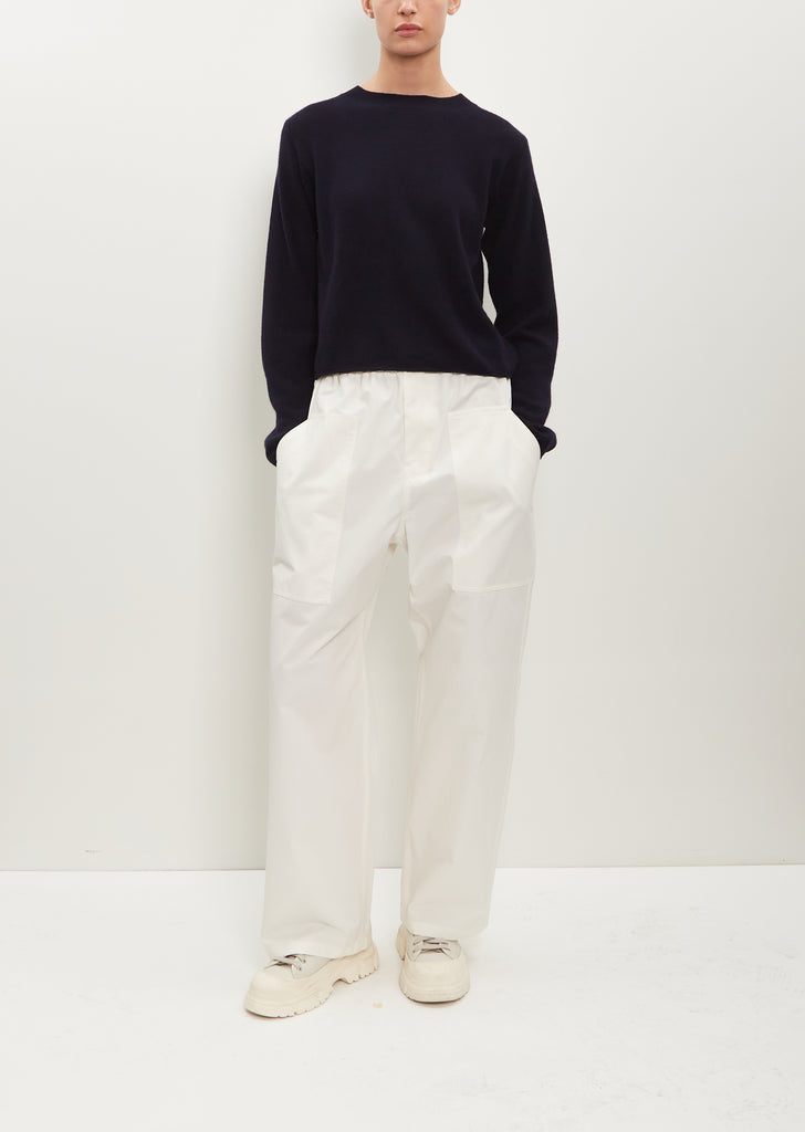 Mousse Wool-Cashmere Sweater — Midnight