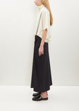 Light Wool Tailored Wrap Skirt