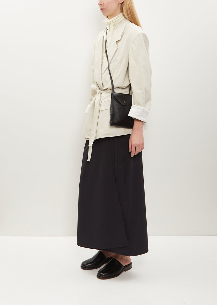 Envelope With Strap — Black