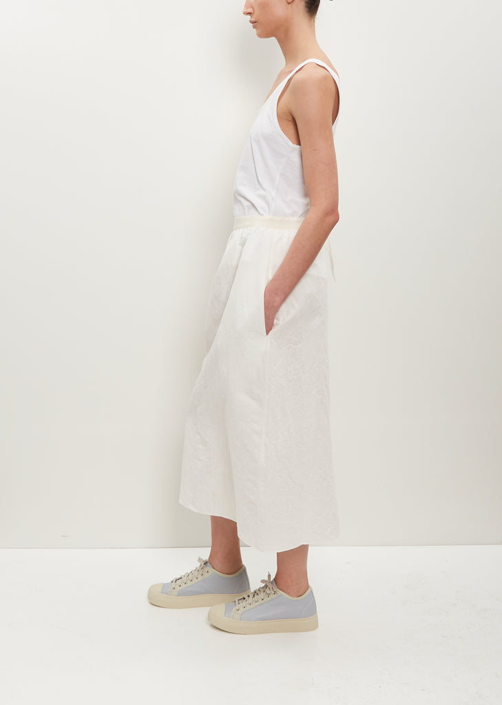 So Pencil Linen-Cotton Skirt — Milk