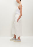 So Pencil Linen-Cotton Skirt — Milk