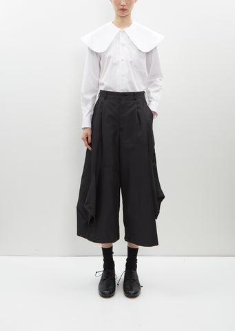 Pleat Front Asymmetrical Pant