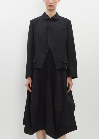 Wool Round Collar Jacket