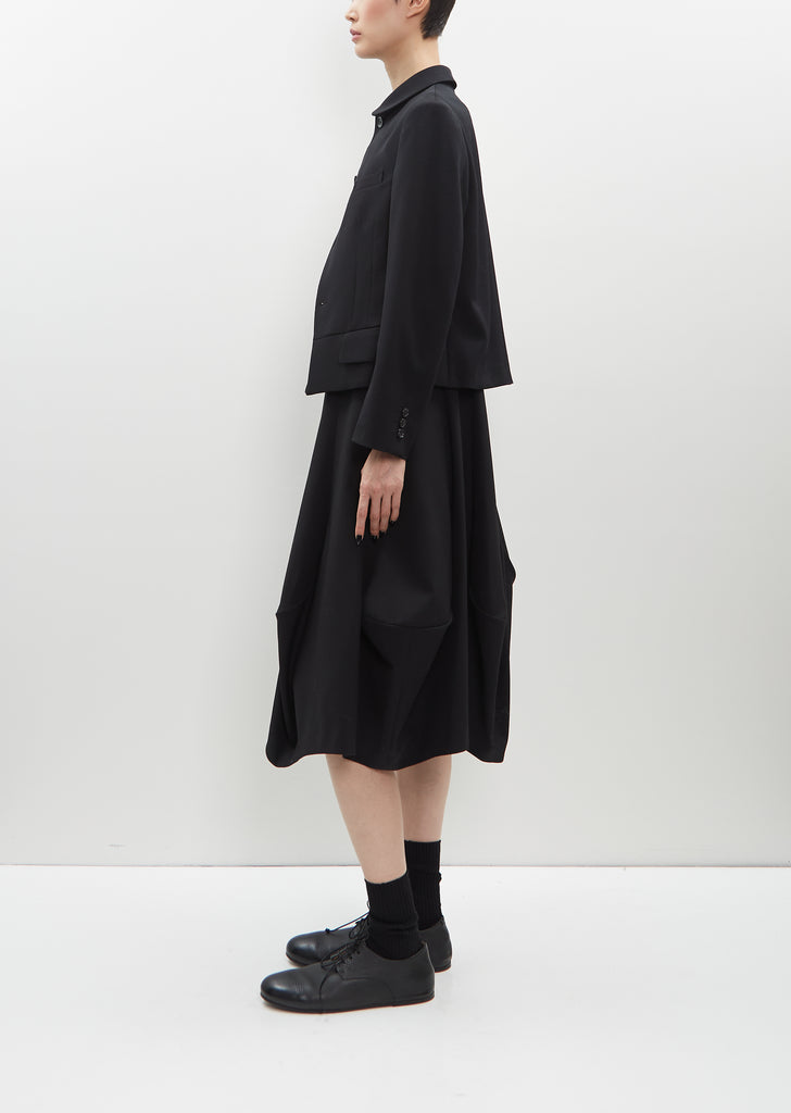 Wool Round Collar Jacket