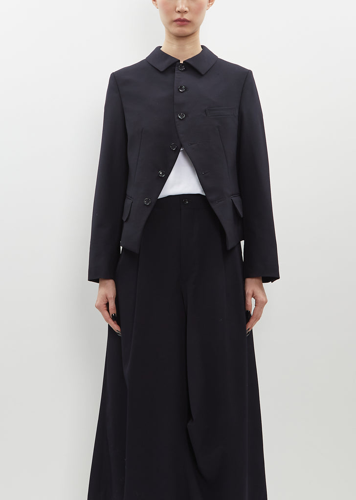 Wool Shirt Collar Jacket