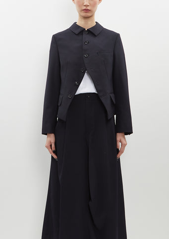 Wool Shirt Collar Jacket