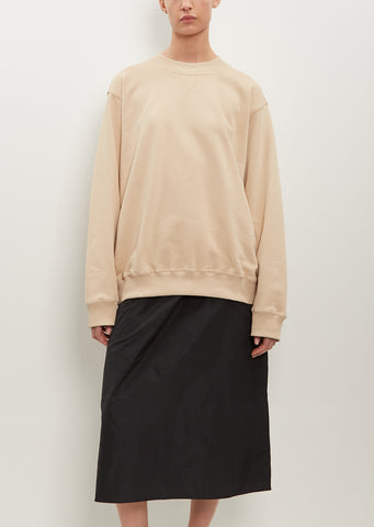 Tilt Cotton Sweatshirt — Nude