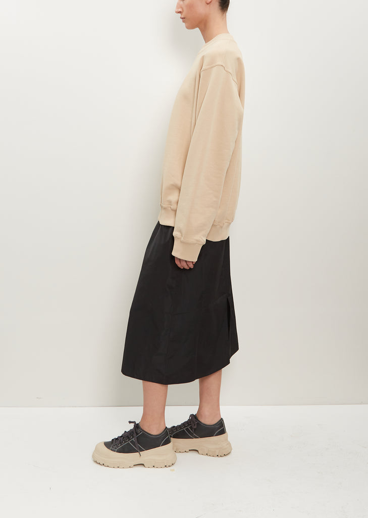 Tilt Cotton Sweatshirt — Nude
