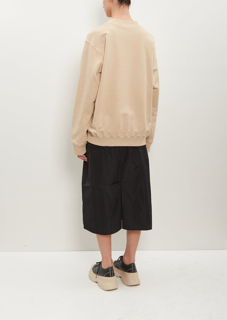 Tilt Cotton Sweatshirt — Nude