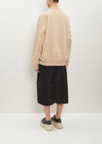 Tilt Cotton Sweatshirt — Nude