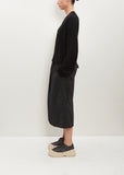 So Pencil Taffeta Skirt — Black