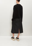 So Pencil Taffeta Skirt — Black