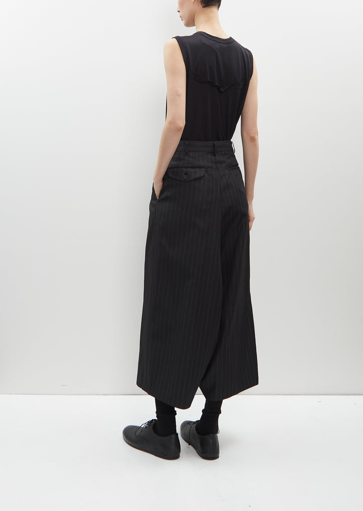 Pinstripe Wide Leg Pants