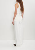 Organic Cotton Compact Knit Tank — White