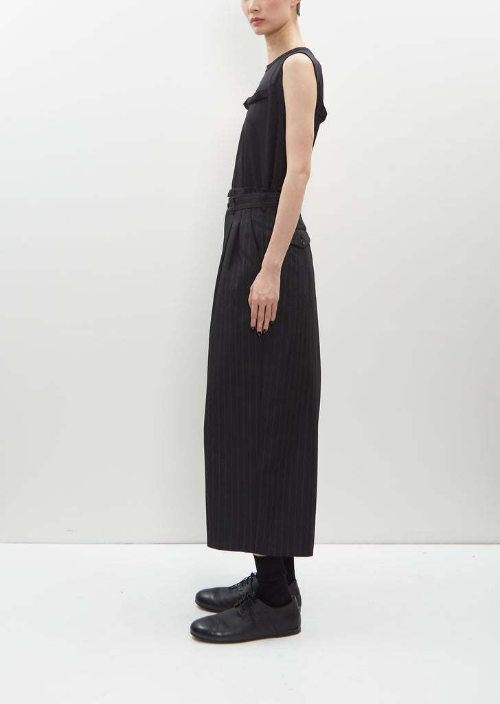 Pinstripe Wide Leg Pants