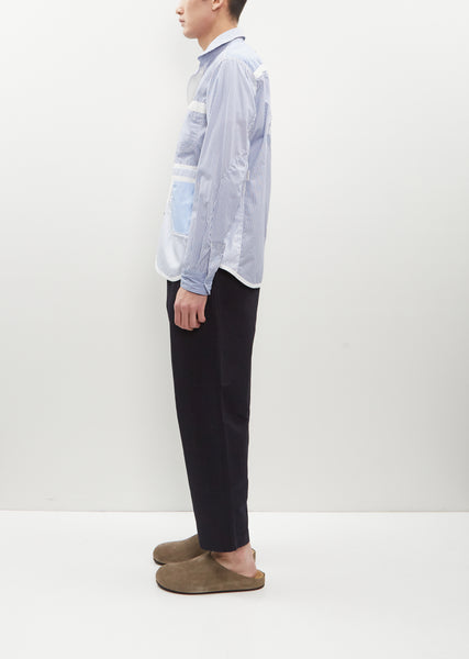 Cotton Stripe x Check Shirt – La Garçonne