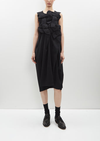 Tropical Wool Bow Dress