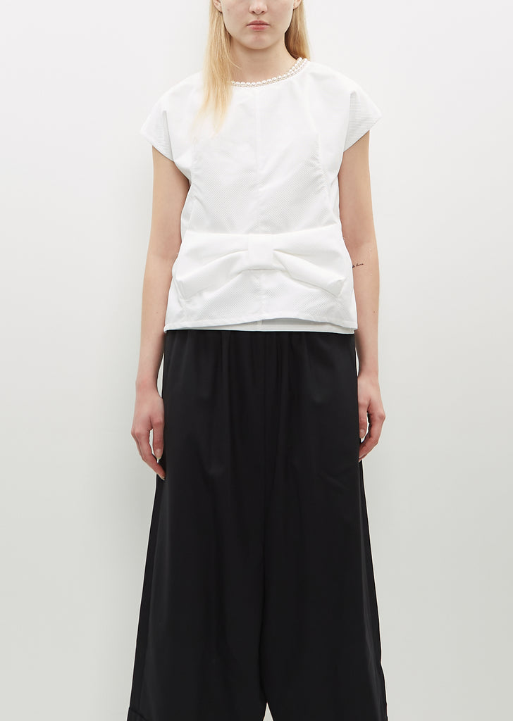 Bow and Pearl Top