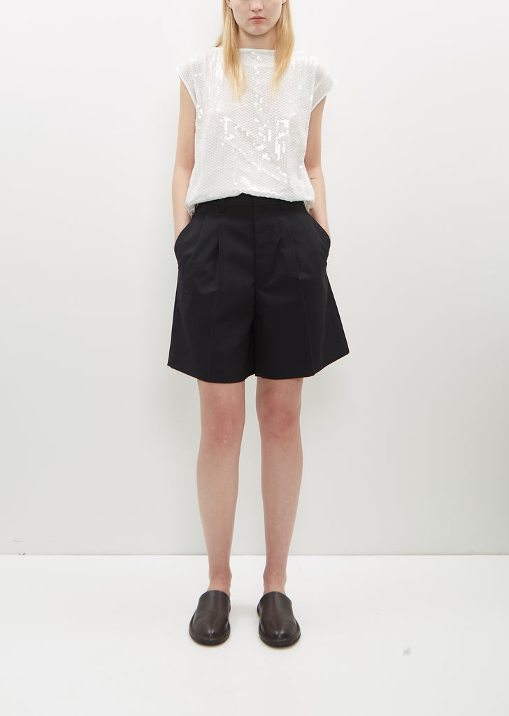 Wool Suiting Shorts