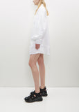 Signature Sleeve Short Shirt Dress w/ Trim