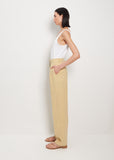 Linen Canvas Pants — Gold