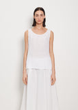 Lili Linen Tank — Bright White