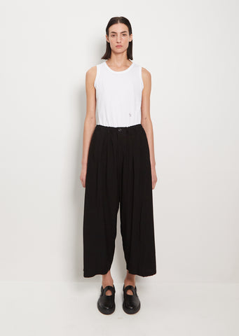 Wide Tuck Trousers