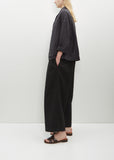 Linen Loose Blazer — Black