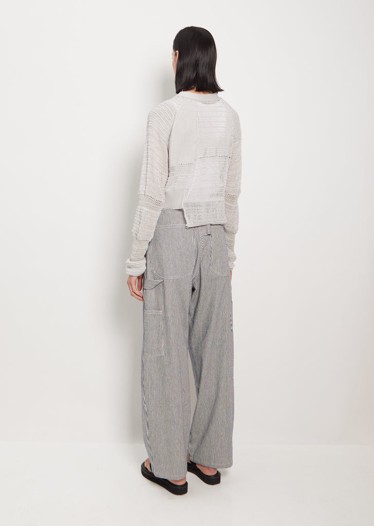 Paneled Short Cardigan