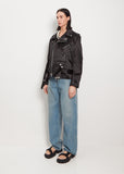 Satin Bonded Moto Jacket