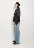 Satin Bonded Moto Jacket
