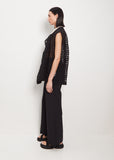 Dot Jacquard Cotton Blend Top