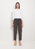 Lili Linen Simple Pant — Asphalt