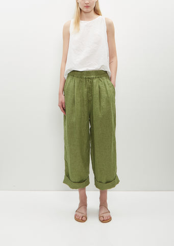 Linen Bragoni — Green