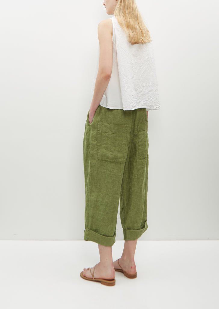 Linen Bragoni — Green