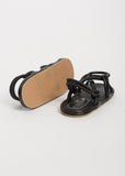 Cable Sandals — Black