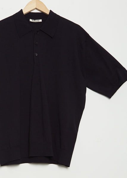 トップス AURALEE CASHMERE HIGH GAUZE KNIT POLO Auralee Cashmere Silk Wool Knit Polo Light Beige – Très Bien
