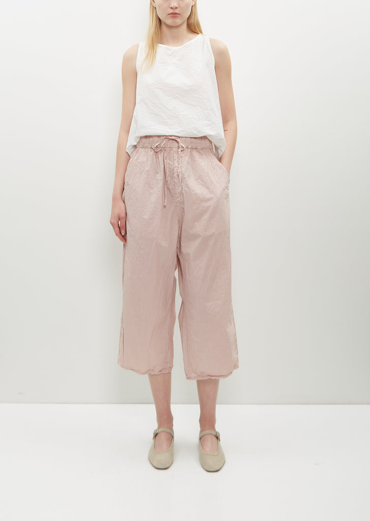 Wide & Short Trousers TC — Petal Pink