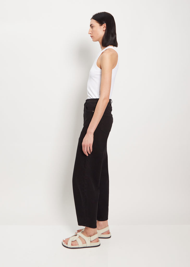 Barrel Leg Denim — Black / 30" Inseam